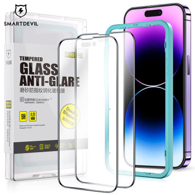 SmartDevil Matte Screen Protector สำหรับ iPhone 14 Pro Max iPhone 14 Pro iPhone 14 Plus 13 Pro max 13pro 13 Full Coverage ฟิล์มกระจกนิรภัย Anti-Fingerprint Clear Anti-Bluelight Dust-Proof Matte ฟิล์ม