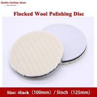 【CW】 1PCS 4inch/5inch 100mm/125mm Flocking Wool Polishing Felt Grinding Disc Sanding  woodworking car polishing