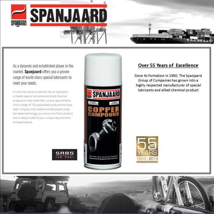 Copper Grease Antiseize 400ml (SPRAY) Spanjaard Anti Seize Anti Rust