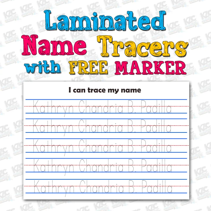 A4 laminated name tracers with free marker lazada ph