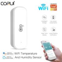 CoRui Tuya Smart Wifi Temperature And Humidity Sensor Indoor Hygrometer Controller Monitoring Works With Tuya Alexa Google Home