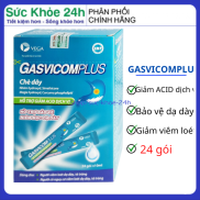 GASVICOMPLUS- hộp 24 gói x 10ml, hỗ trợ giảm đau dạ dày, tá tràng