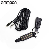 [okoogee]AQ-601 12-hole Magnetic Sound Hole Guitar Pickup Transducer with Volume Tone Tuner Controller 6.5mm Male Plug 3m Audio Cable for 38"/39"/40"/41" Acoustic Guitar