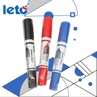 ปากกาเคมี 2 หัว LETO รุ่น PM-160 PERMANENT MARKER (10 ด้าม:แพ็ค)