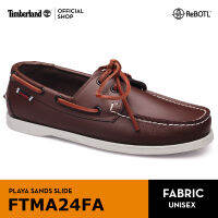 Timberland_ Mens Rusty TrueCloud Leather Cal Shoes รองเท้าผู้ชาย (FTMA24FA)