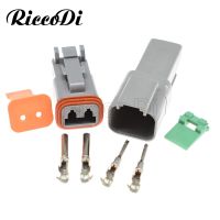 1-20 Sets Kit Deutsch DT 2 Pin 22-16AWG Waterproof Electrical Wire Connector Plug DT06-2S DT04-2P For CarWires Leads Adapters