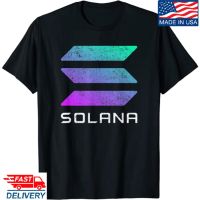 Solana Crypto Currency Altcoin Vintage Retro T-Shirt, Solana SOL Coin Shirt