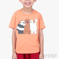 DOSH KIDS UNISEX T-SHIRTS WE BARE BEARS เสื้อยืดคอกลม แขนสั้น เด็กหญิง-ชาย DBBBT5037-OR