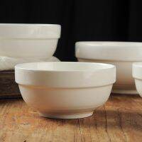 [COD] porcelain rice bowl pure white 4.5 inches 10 pieces 6 bowls 8 7 soup ceramic for dinner