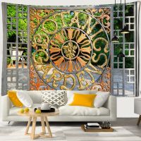 Scenery Outside the Window Tapestry Home Decoration Wall Hanging Hippie Mandala Bedspread Bohemian Art Home Decor