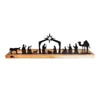 【hot】✎ Nativity Set Religious Figure Collection with Base Crafts