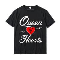 Womens Queen Of Hearts Round Neck T-shirt Summer Cotton Men Tees Custom Classic T Shirt Christmas Day Tops &amp; Tees - lor-made T-shirts XS-6XL
