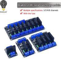 WAVGAT 1 2 4 8 Channel 5V 12V 24V DC Relay Module Solid State High Level SSR AVR DSP G3MB-202P Relay 250V 2 for Arduino