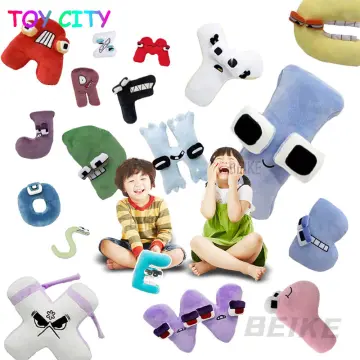 26pcs Alphabet Lore Plush Toy English Letter Stuffed Plushie Doll kawaii  Cartoon 26 English Letters (A-Z-0-9) Kids Birthday Gift