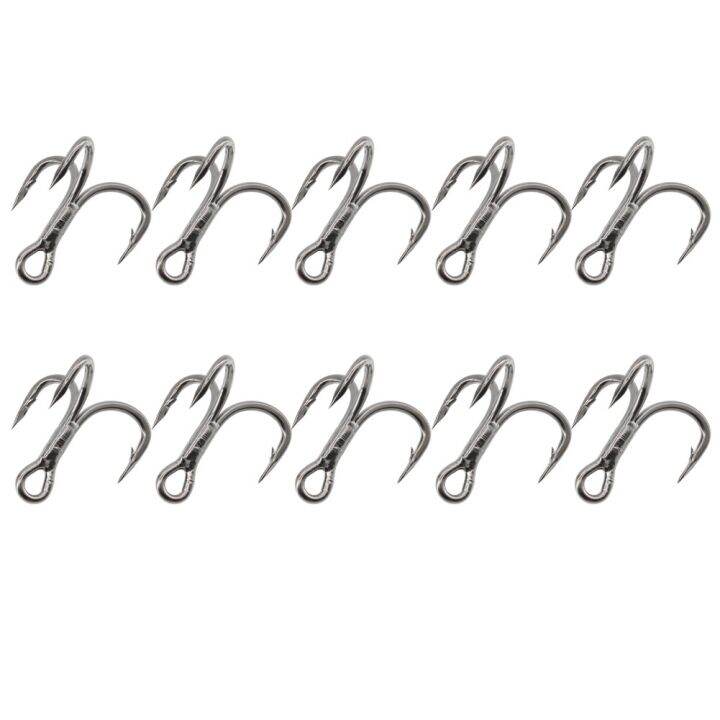 Hooks Fishing Treble Hook Fishing 10pcs/pack 4 Sizes Saltwater Fishing