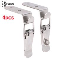 【YF】 Aço inoxidável Duck-Boca Buckle Gancho Lock carregado Alternar braçadeira trava Clipe Hasp graus 2 pcs 4pcs