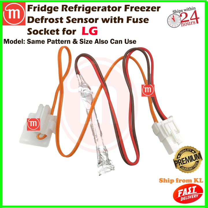LG FRIDGE REFRIGERATOR FREEZER DEFROST SENSOR WITH THERMAL FUSE WITH