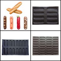 【hot】 Meibum 3 Types Loaf Baguette Bun Silicone Baking Mold Eclair Cookie Bread Non Stick Mould Glass Bakeware Tray ！ 1