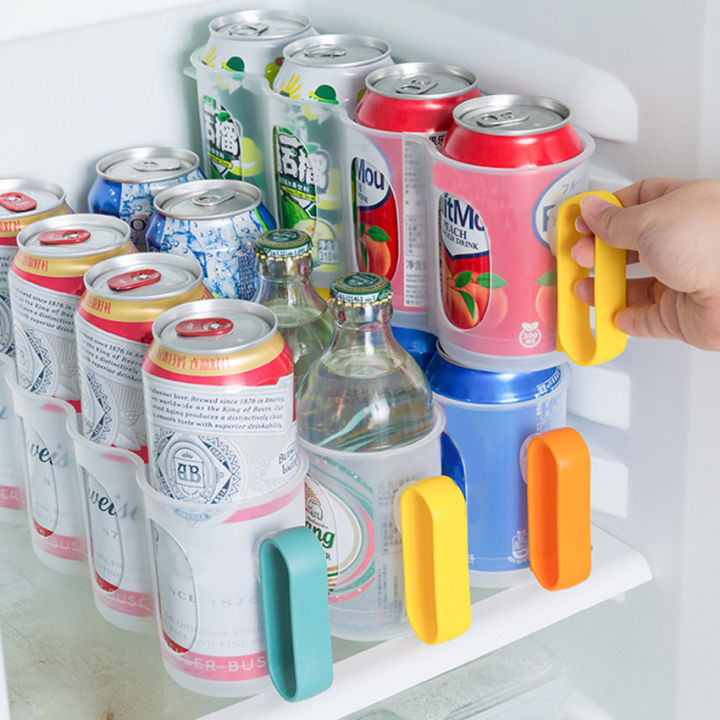 Fridge Cans Storage Box Drink Beverage Dispenser Dustproof Space