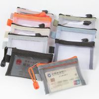 ✇✌ Bags Organizer Case Nylon Mesh Cosmetic Bag Small Coin Purse ID Credit Card Holder Mini Zipper Pouch Mesh Storage Bags