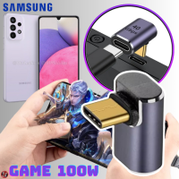 อะแดปเตอร์ ตัวแปลง ต่อ สายชาร์จ Adapter Usb-C to Type-C For Game รองรับการชาร์จ 100W ถ่ายโอนข้อมูลรวดเร็ว 4Gbps เชื่อมต่อหูฟังType-Cได้ Samsung A33 5G