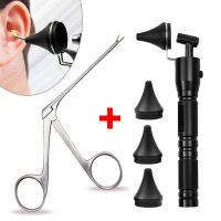 Ear Pick Endoscope Earwax Remover Hartmann Micro Alligator Crocodile Forceps Earpick Nose Operational Cleaner คลิปแหนบ Set