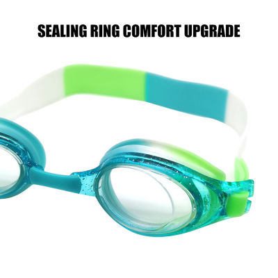 แว่นตาว่ายน้ำป้องกันการเกิดฝ้าโพลาไรซ์สำหรับเด็กผู้ชายและเด็กผู้หญิง1แพ็กแว่นตาว่ายน้ำความสบาย