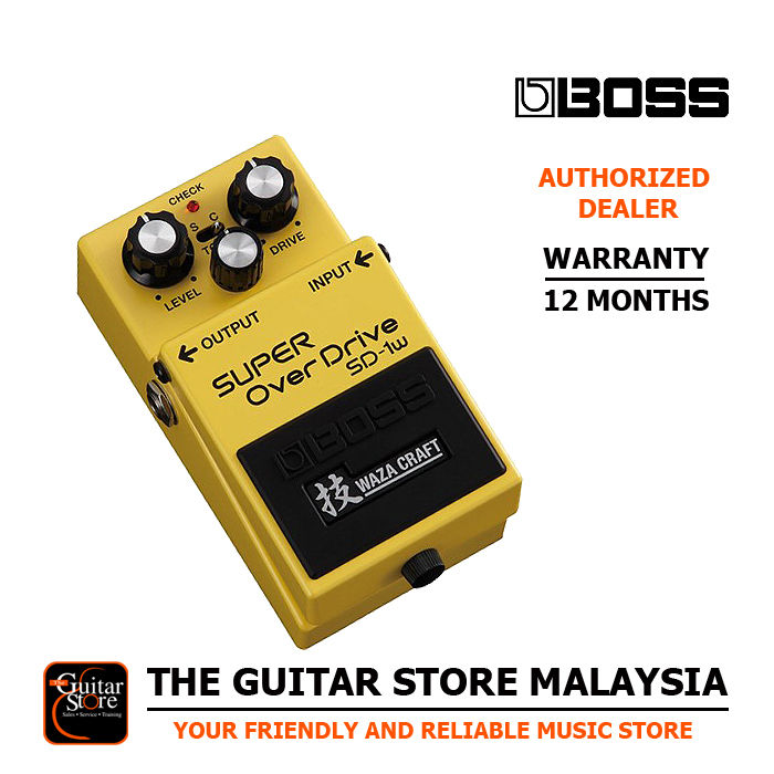 Boss SD 1W Super Overdrive Waza Craft Special Edition Effect Pedal