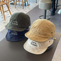 ญี่ปุ่นสั้น Brim เบสบอลหมวกหญิง Street Soft Brim ห้าชิ้นหมวกนักเรียนกลางแจ้ง Peaked หมวกชาย-Zitao