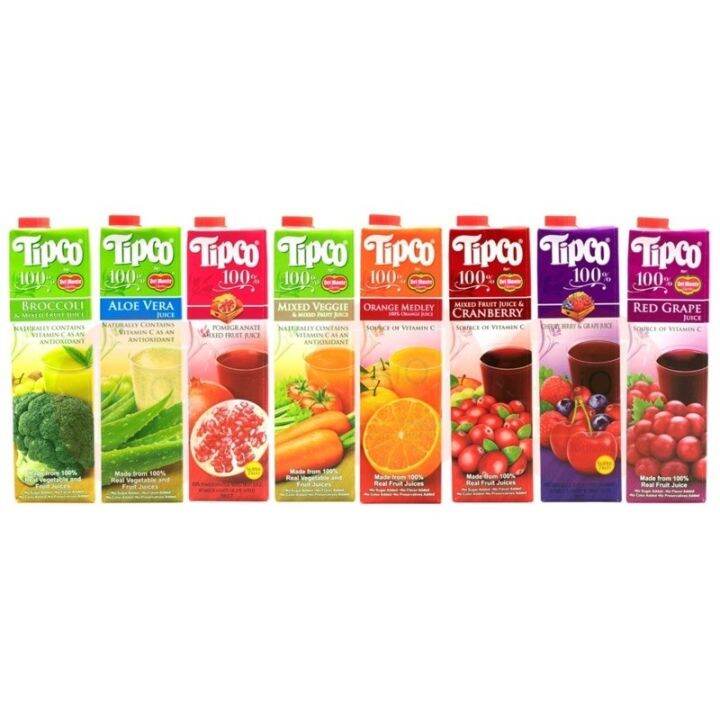 Genuine Tipco 100 Veggies and Mixed Fruit Juice 1L Lazada PH