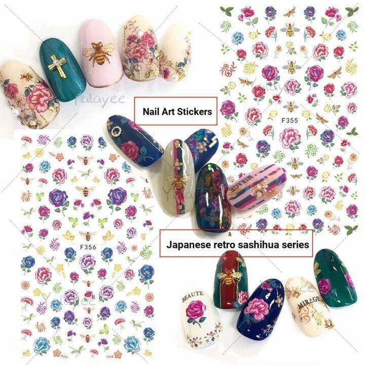 yalayee-japanese-r-time-embroidery-flower-series-ultra-thin-semi-translucent-adhesive-nail-sticker-manicure-phototpy-decal-polish