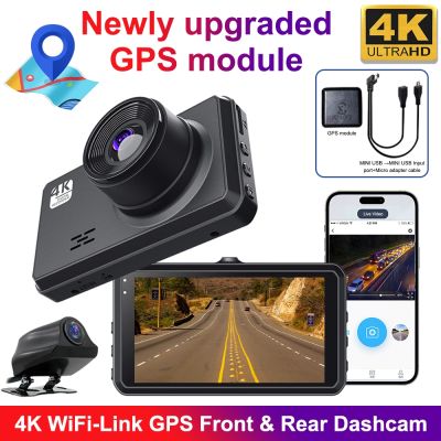 GPS Tracker Car DVR Car Recorder Dash Cam for Car WIFI APP Control Video for Car Vehicle Recorder Parking Monitor Night Vision