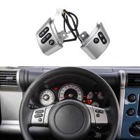 1 PCS Car Multifunction Steering Wheel Button Switch Phone Volume Button Silver &amp; Black Metal+Plastic for Cruiser 2007-2023 84250-35070