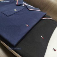 ♞◎ Tommy Hilfiger ยุโรปและสหรัฐอเมริกาเสื้อโปโลทอมมี่แบบใหม่ดั้งเดิมแขนสั้นชายเสื้อแขนสั้นผ้าฝ้ายทอมมี่คอปกเสื้อลำลอง