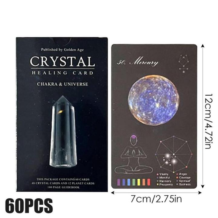 planet-crystal-energy-wizard-tarot-60pcs-pocket-size-12x7cm-oracle-cards-wiccan-supplies-english-version-for-party-games-efficient