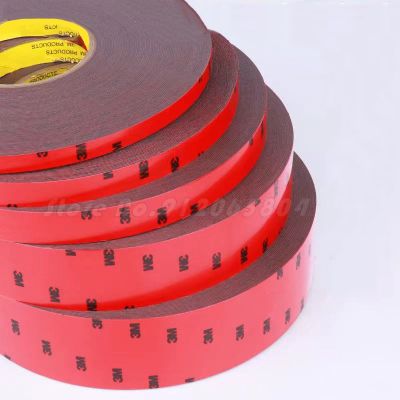 ✾✳▦ 30M 3M Double Sided Tape for Car Vhb Strong Sticky Adhesive Tape Anti-Temperature Waterproof Office Decor Thickness 0.8mm Car