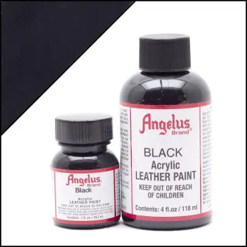 Angelus Acrylic Leather Paint 1oz Flat Black ( 2-Pack) Damaged