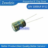 {100 PCS} 10V 1000UF 8*12 high frequency low resistance high temperature plug-in electrolytic capacitor 1000UF 10V 8x12 WATTY Electronics