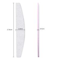 1Pc Half-moon Shape Grinding Sanding Nail File Stick Buffing File 100180