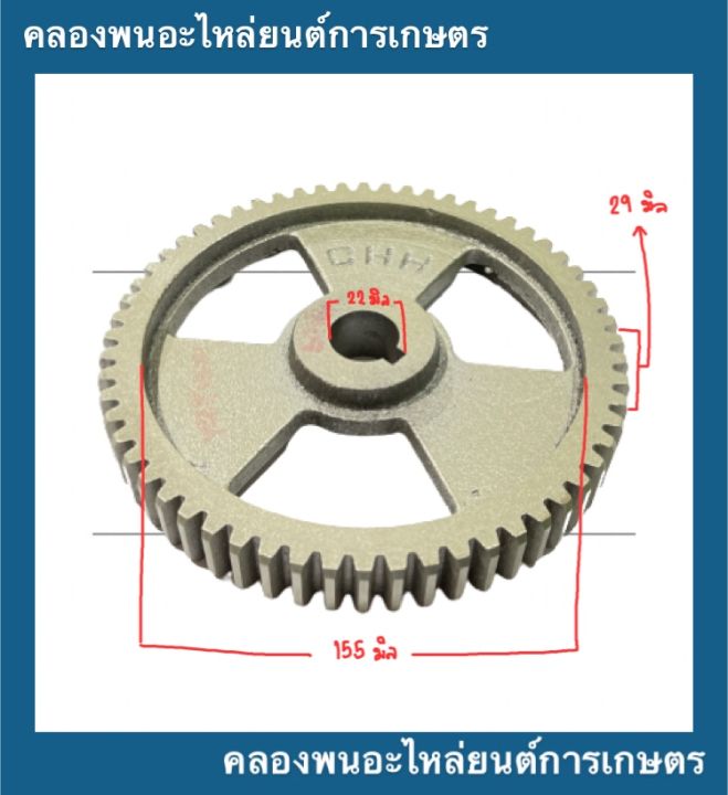 เฟืองบีบอ้อย-เครื่องคั้นน้ำอ้อย-60ฟัน-รู22มิล-กว้าง155มิล-ยาว29มิล-อะไหล่เครื่องคั้นน้ำอ้อย-เฟืองเครื่องคั้นน้ำอ้อย-เฟืองคั้นอ้อย60ฟัน