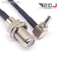 ♝◇ CRC9JW/FK RF cable RG174 CRC9 male bend to F female 15CM full copper high frequency cable