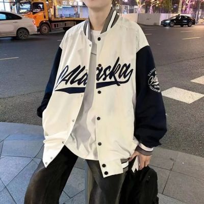 Hip Hop Baseball Jackets Men Letters Print Patchwork Bomber Fashion College Unisex Loose Streetwear Harajuku Jacket Couple Coats