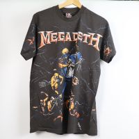 เสื้อวง Megadeth OVP โอเวอร์ปริ้น แนววินเทจ สกรีนทั้งตัว ผ้าฝอกสีเฟด เสื้อOVP เสื้อวงดนตรีต่างประเทศ เสื้อวงร๊อค