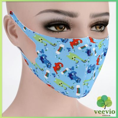Veevio หน้ากากกันฝุ่นเด็กลายการ์ตูน  ระบายอากาศได้ดี ไม่อึดอัด จัดส่งคละแบบ Child mask สปอตสินค้า