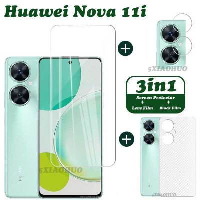 Huawei Nova 11i กระจกเทมเปอร์ Huawei Nova 11i ปกป้องหน้าจอ OPPO Huawei Nova 11i ที่ป้องกันเลนส์กล้องถ่ายรูปคลุมทั้งหมดกระจกความเป็นส่วนตัวด้าน