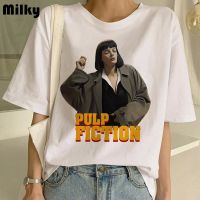 Pulp Fiction Movie Print T Shirt Women Ulzzang Summer T-shirt Fashion aesthetic Tshirt Tees Harajuku Funny Tops Female