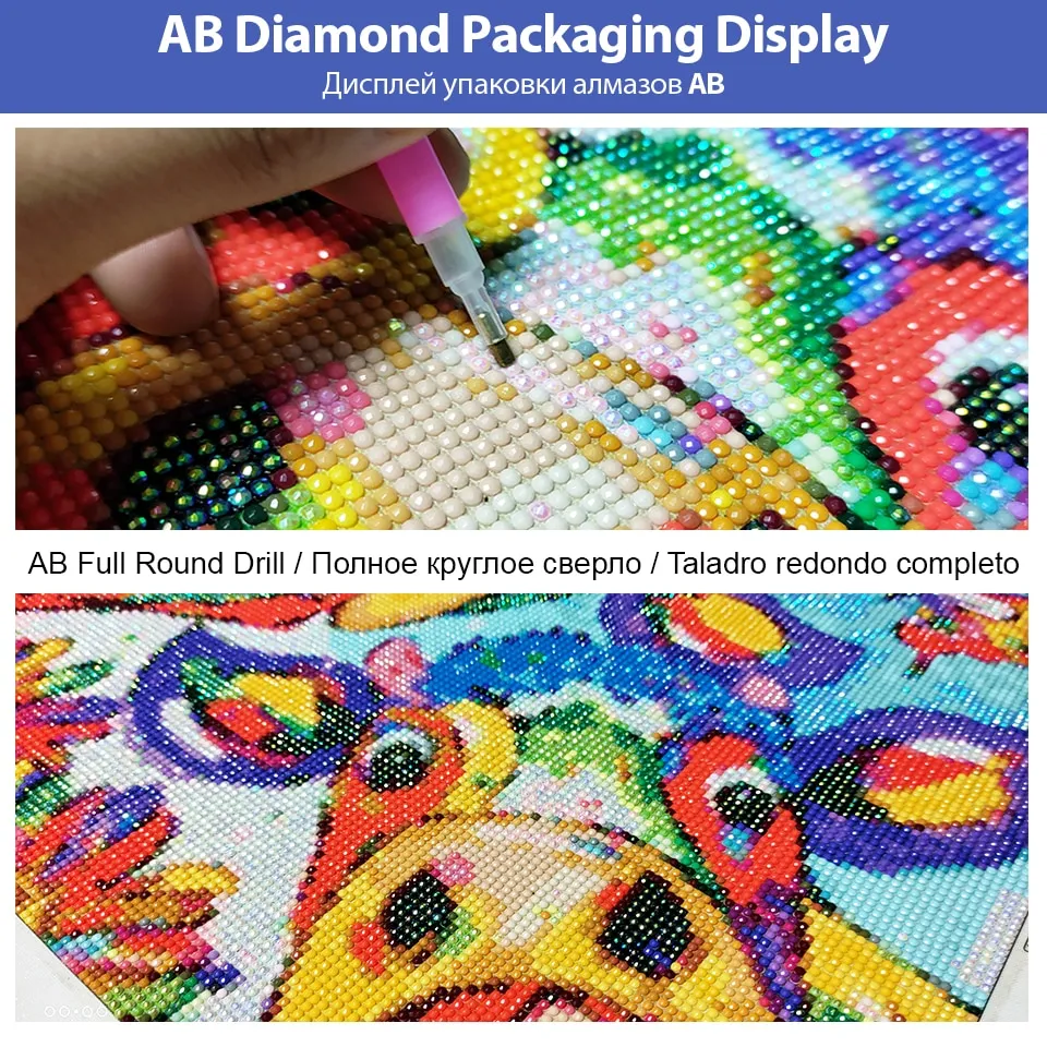 Diamond Painting Ab Rhinestones Stitch