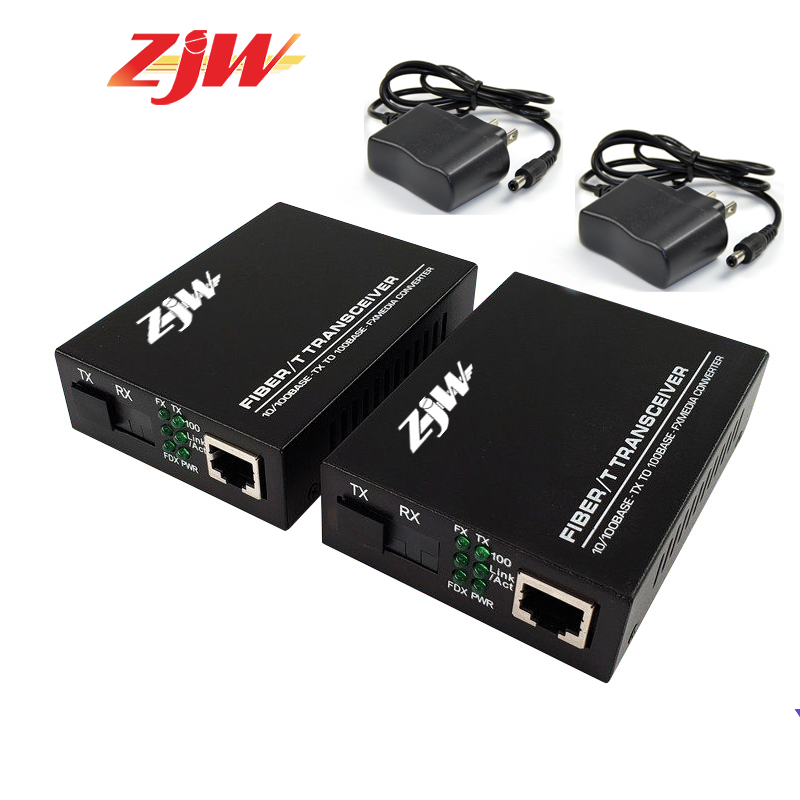 B Port 100Mbps Fiber Optical Media Converter SM Single Fiber Transceiver SC Port 
