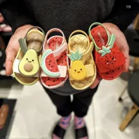 【ready stock】2022Melissaˉ childrens shoes jelly shoes baby sandals childrens fruit summer boys and girls flat shoes