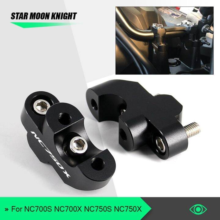 hot-k-อุปกรณ์เสริมสำหรับมอเตอร์ไซค์-honda-nc-750-x-nc750x-2016-2021ไรเซอร์ยกที่หนีบบาร์แบบมือจับ-cb500x-cb300f-cb500f